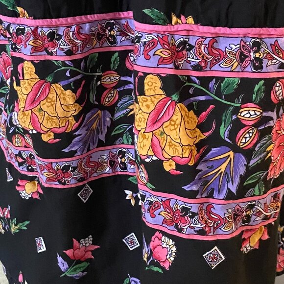 Vintage 1980s Kaftan Style Dress / MuuMuu - Picture 5 of 7